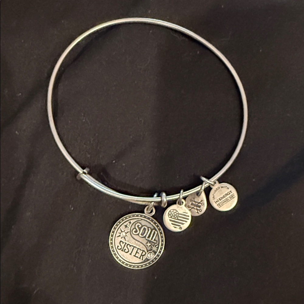 Alex and Ani Silver Charm Bracelet